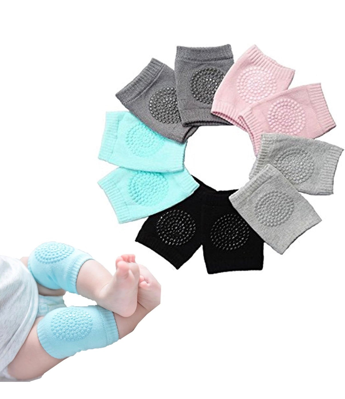 CrawlGuard™ Baby Knee Protectors (5-Pack)